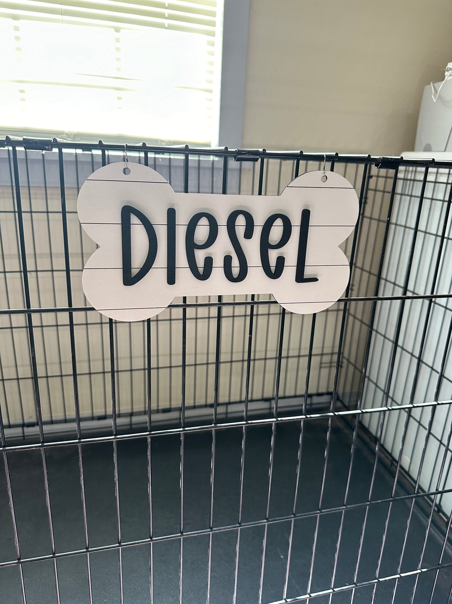 Dog Crate Name Sign