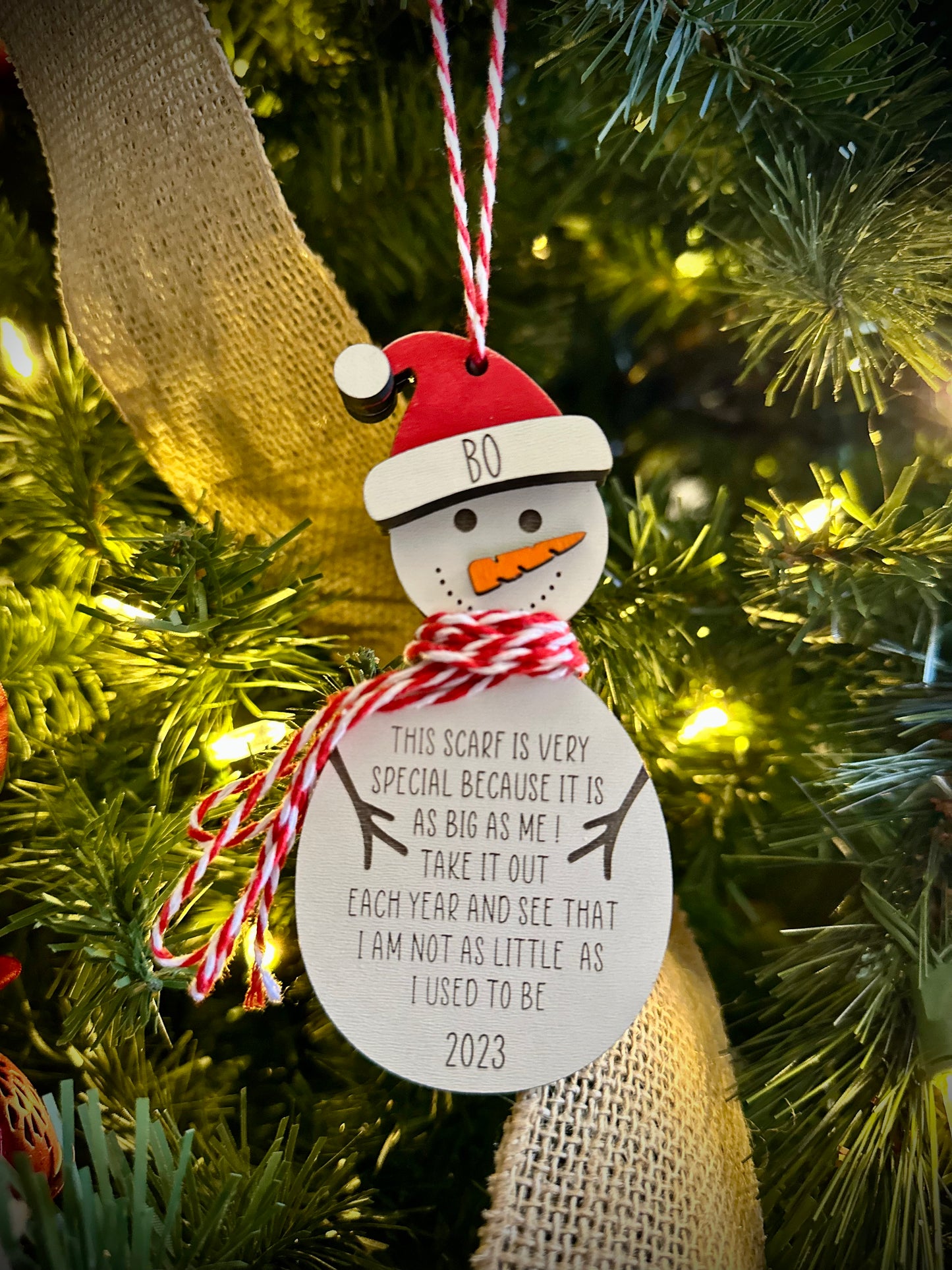 Personalized Child’s Height Ornament
