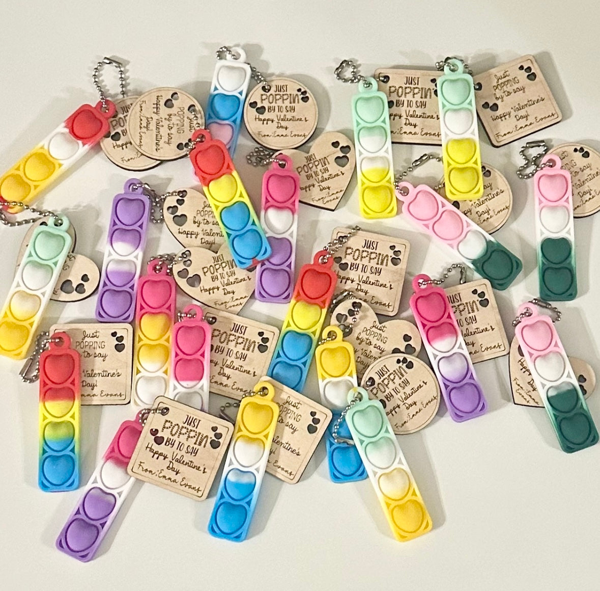 Pop It Keychain Valentine’s