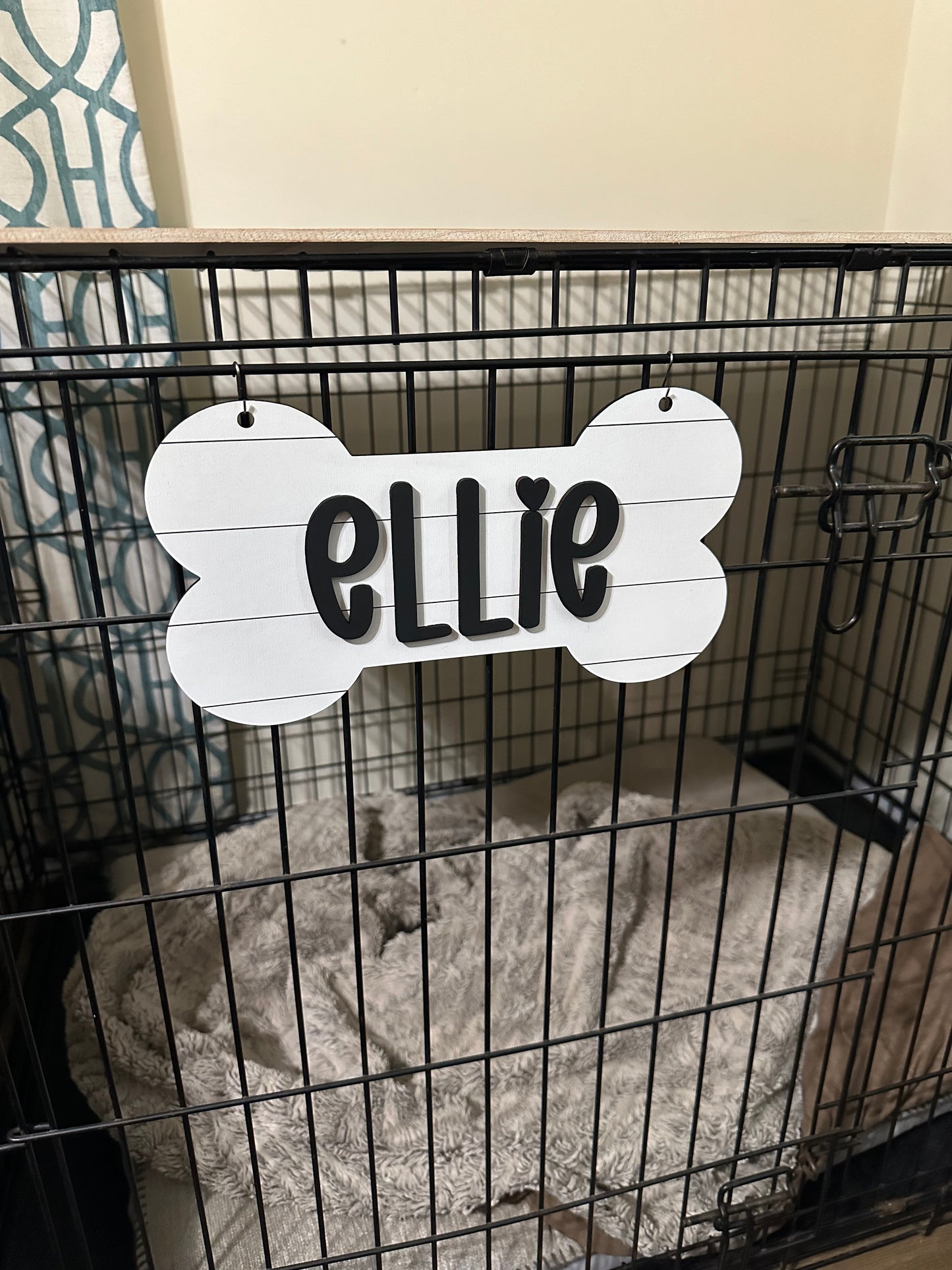 Dog Crate Name Sign