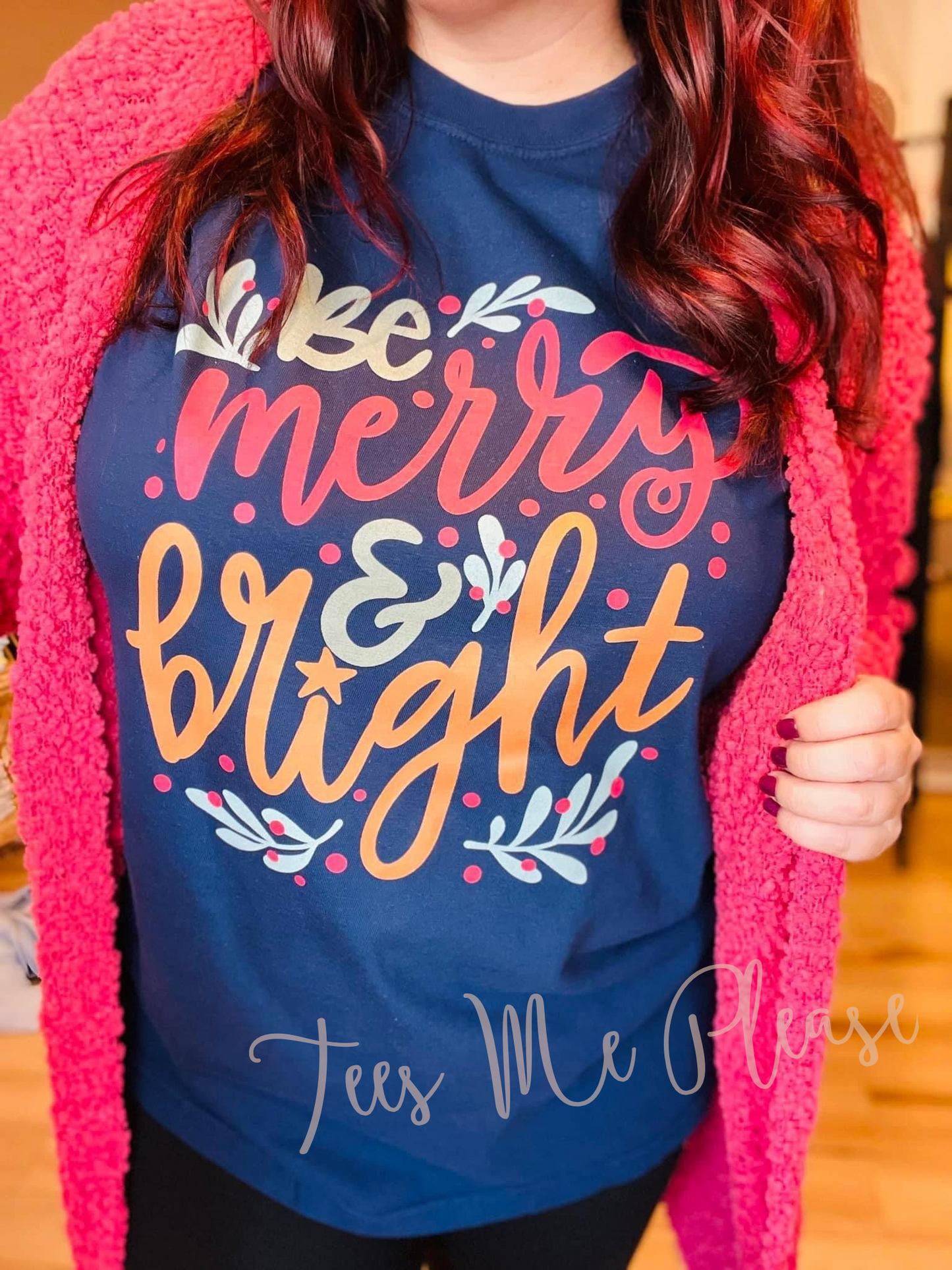 Pre Order-Medium Be Merry & Bright Long Sleeve