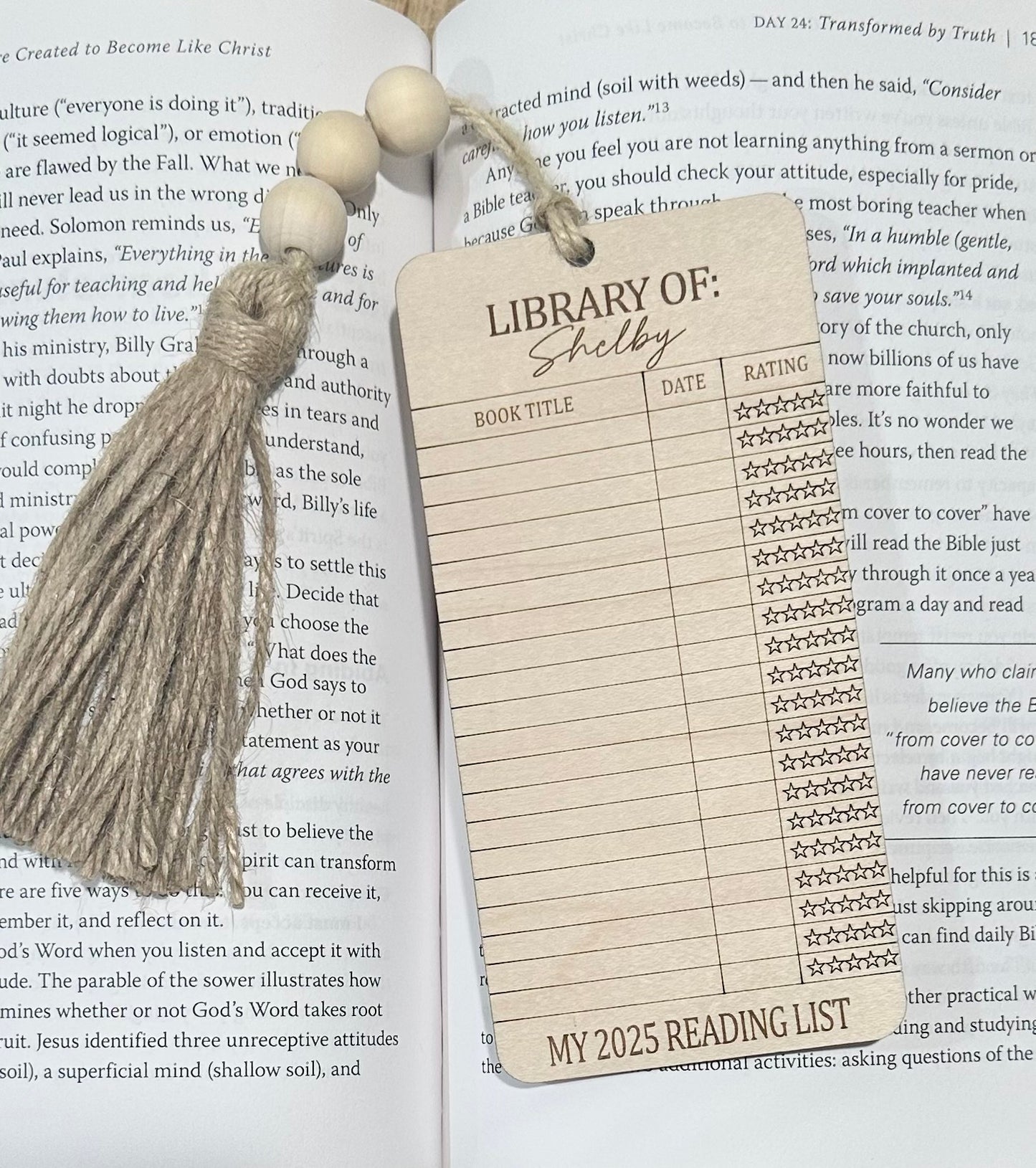 Library Card Bookmark