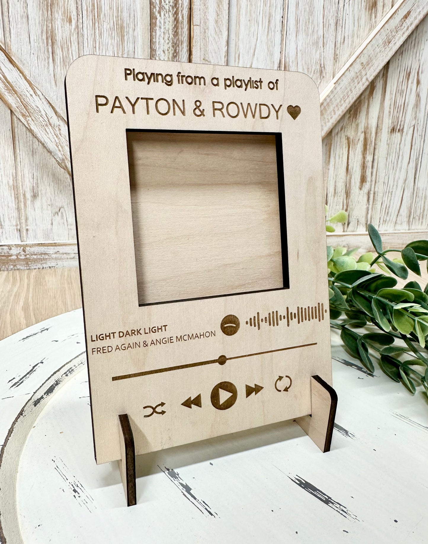 Custom Spotify Song Picture Frame