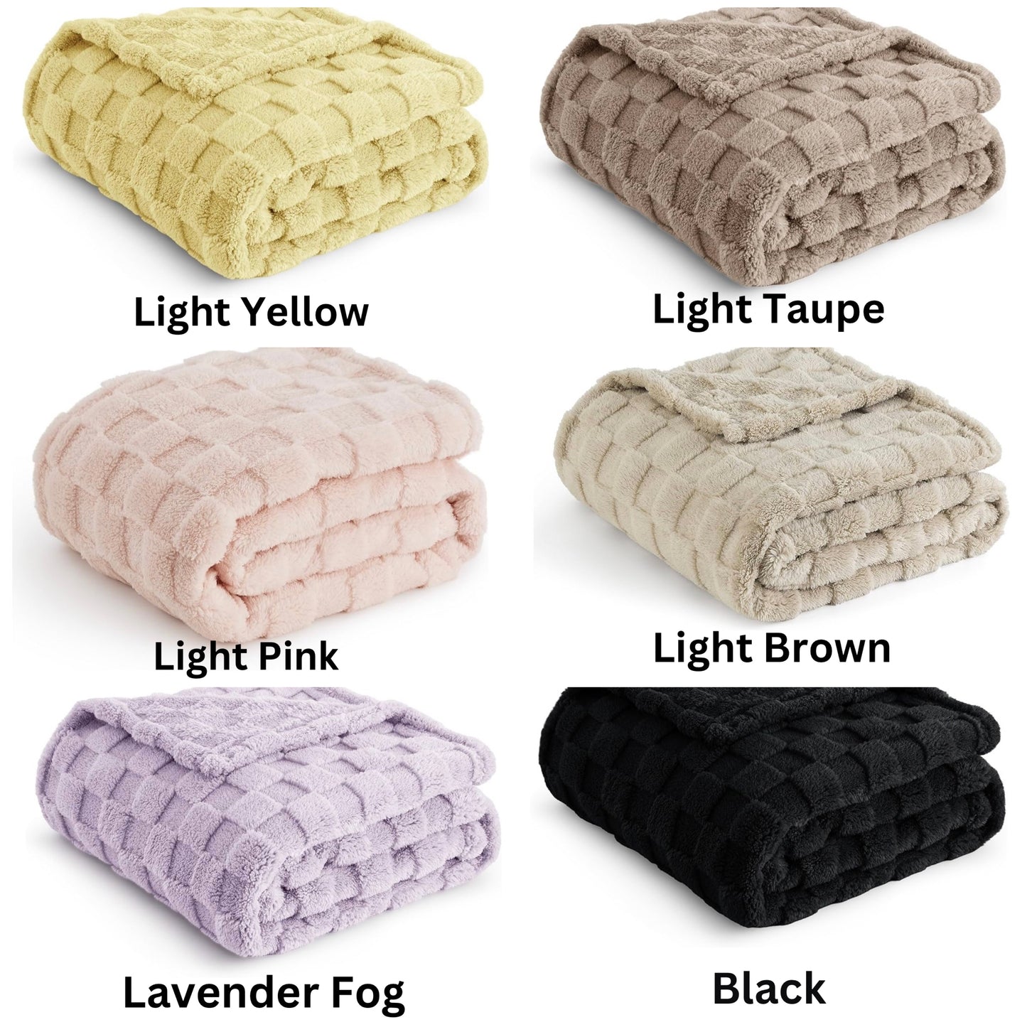 Personalized Leather Tag Blanket