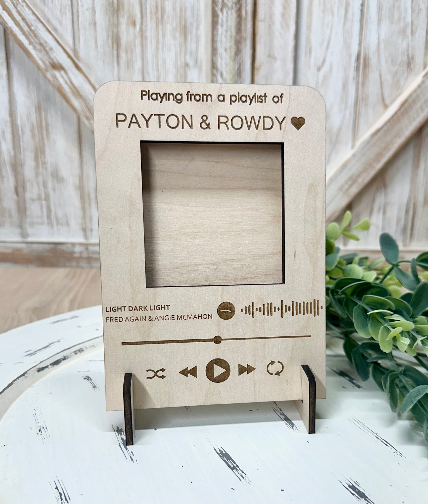 Custom Spotify Song Picture Frame