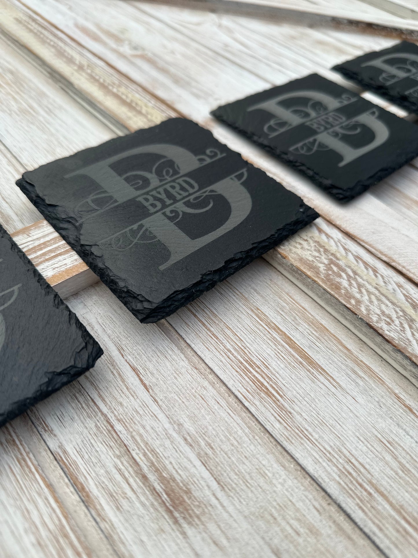 Custom Engraved Slate Coasters