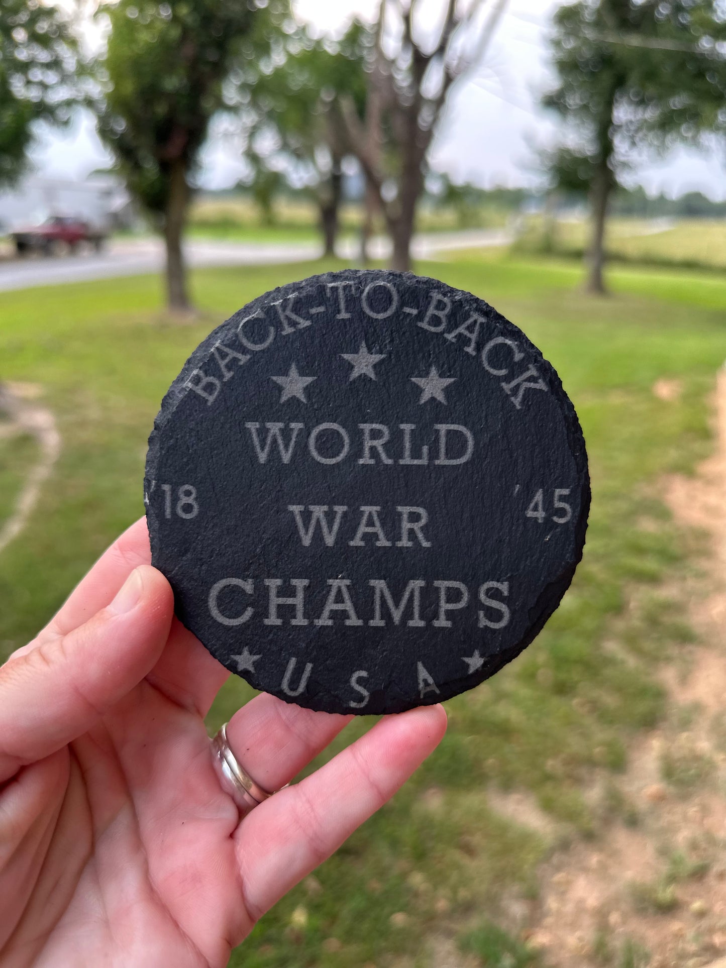 Custom Engraved Slate Coasters