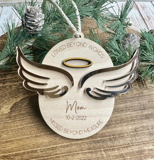 Personalized Angel Wings Ornament