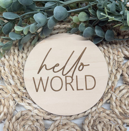 Double Sided Birth Announcement