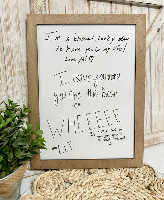 Engraved Handwriting Sign