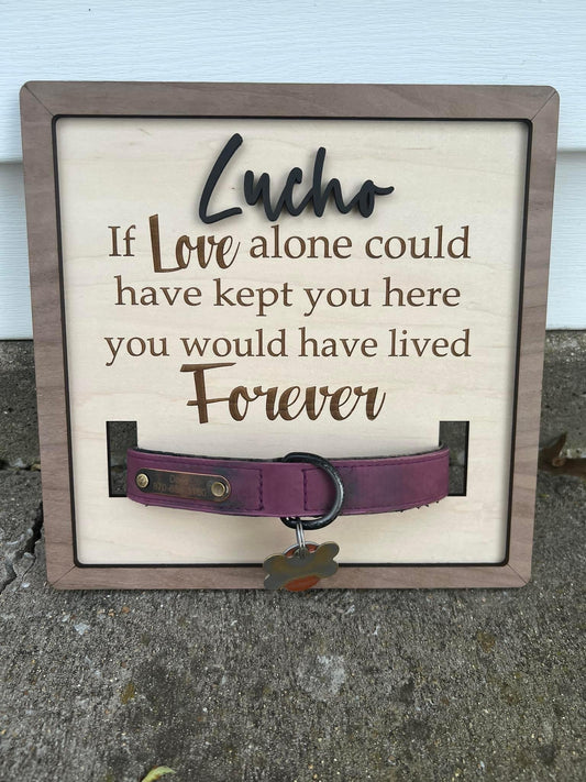 Dog Collar Memorial Sign