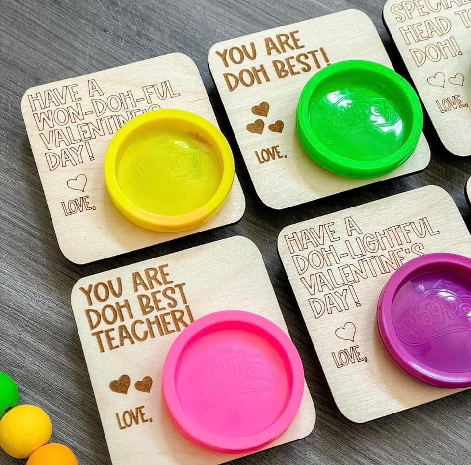 Valentine Play Doh Cards