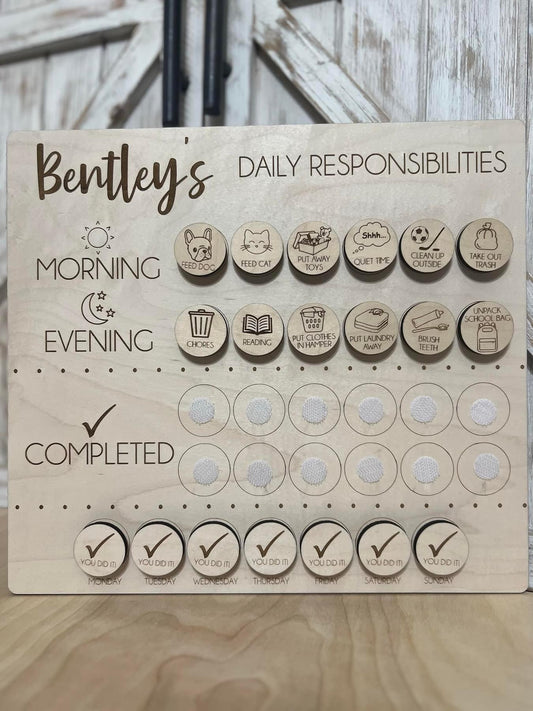 Personalized Chore Chart