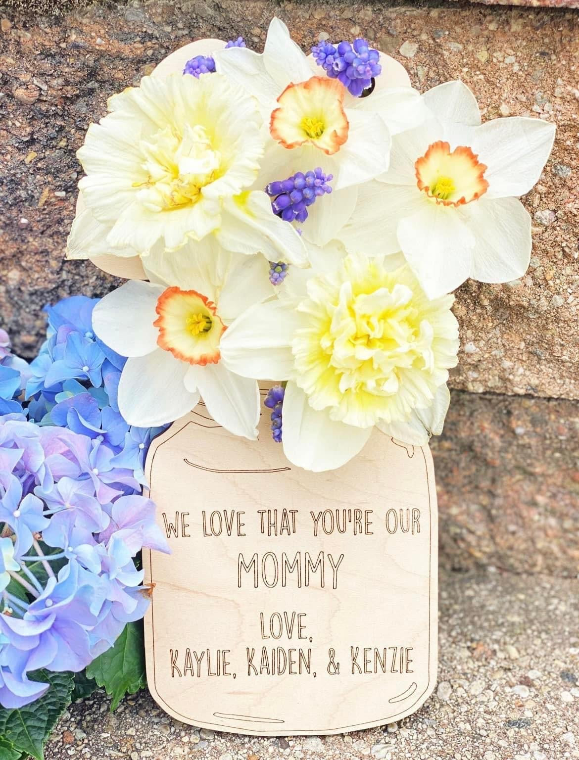 Personalized Flower Display